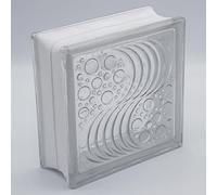 Fuchs Design Blocchi in vetro Ocean trasparente, 19 x 19 x 8 cm, 6 pezzi