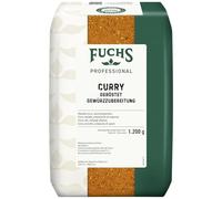 Fuchs Professional Curry arrostito, preparato di spezie, curry in polvere con aroma tostato, qualità professionale per professionisti Ho.re.ca, 1,2 kg in un sacchetto riciclabile