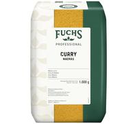 Fuchs Professional - Curry Madras | 1 kg in sacchetto riciclabile | Per piatti delicati al curry come zuppe, salse o piatti a base di riso | Qualità professionale per professionisti Ho.re.ca