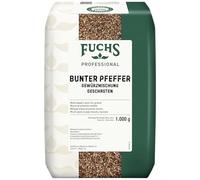 Fuchs Professional - Mix di spezie al pepe colorato, macinato | spezia universale, Mix di diversi tipi di pepe e paprika in polvere | 1 kg in un sacchetto riciclabile