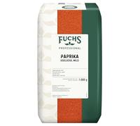 Fuchs Professional - Paprika dolce delicata | Condimento delicato per gulasch, salse e salse | Qualità professionale per consumatori sfusi e gastronomia | 1 kg in sacchetto riciclabile