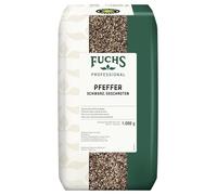 Fuchs Professional - Pepe nero macinato grossolanamente, Qualità professionale per professionisti Ho.re.ca, 1 kg in sacchetto riciclabile