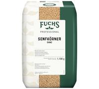 Fuchs Professional - Semi di senape, interi | Per affettare marinate, zuppe e salse | Qualità professionale per consumatori sfusi | 1,1 kg in sacchetto riciclabile