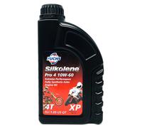 FUCHS SILKOLENE PRO 4 10W-60 1 Litro Olio Motore 4T API SM SN JASO MA2 Moto -