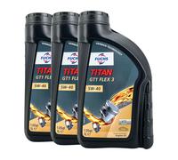 FUCHS Titan GT1 Flex 3 SAE 5W-40 Olio Motore VW 511 00, MB 229.51,3x1 Litro