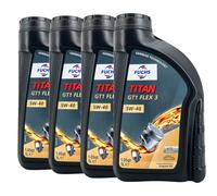 FUCHS Titan GT1 Flex 3 SAE 5W-40 Olio Motore VW 511 00, MB 229.51,4x1 Litro