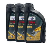 FUCHS Titan GT1 Flex 34 SAE 5W-30 Olio Motore MB 226.51, Renault RN0720, 3x1 Lt.