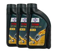 FUCHS Titan GT1 Flex C23 SAE 5W-30 Olio Motore BMW LL-04 Opel OV0401547, 3x1 Lt.