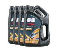 FUCHS Titan GT1 Flex C23 SAE 5W-30 Olio Motore BMW LL-04 Opel OV0401547, 4x5 Lt.
