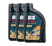 FUCHS Titan GT1 Flex Fr SAE 5W-30 Olio Motore Renault RN17, PSA B712290, 3x1 Lt.