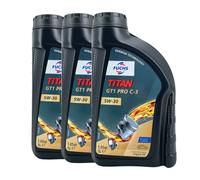 FUCHS Titan GT1 Pro C-3 SAE 5W-30 Olio Motore VW 504 00 BMW LONGLIFE-04, 3x1 Lt.