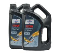FUCHS Titan Super-Sintetico Longlife SAE 0W-40 Olio Motore VW 50200, 50500, 2x5