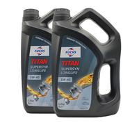 FUCHS Titan Super-Sintetico Longlife SAE 5W-40 Olio Motore RN0700,RN0710,2x5