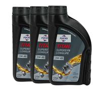 FUCHS Titan Super-Sintetico Longlife SAE 5W-40 Olio Motore RN0700,RN0710,3x1