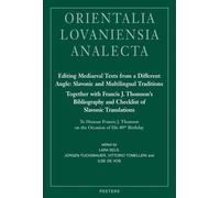 Fuchsbauer J. Editing Mediaeval Texts from a Different Angle: (Copertina rigida)