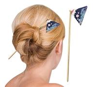Fuci per capelli per donne, di capelli in metallo, a bacchette in lega con ciondolo, Porta del panino decorativo, parrucchini eleganti da 5,7 pollici per donne