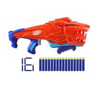 Nerf Junior Wild - Lionfury, blaster facile da usare, 16 dardi Elite, blaster , giocattoli a tema leoni, giocattoli da esterno