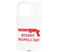 Fucile Zombie Repellente Cacciatori Grafica Umorismo Custodia per iPhone 15 Pro