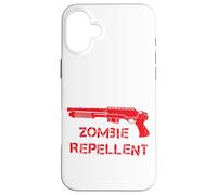 Fucile Zombie Repellente Cacciatori Grafica Umorismo Custodia per iPhone 16 Plus