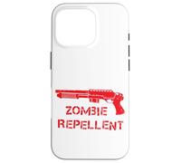 Fucile Zombie Repellente Cacciatori Grafica Umorismo Custodia per iPhone 16 Pro