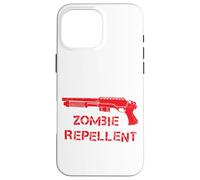 Fucile Zombie Repellente Cacciatori Grafica Umorismo Custodia per iPhone 16 Pro Max