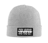 Fuck Around And Find out Black Unisex Watch cap Flessibile Berretto Invernale Sportivo Beanie Cappello per Bici Arrampicata Moto