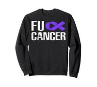 Fuck Cancer Tshirt - Cazzo Pancreatic Cancro Consapevolezza Felpa