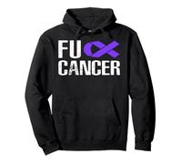 Fuck Cancer Tshirt - Cazzo Pancreatic Cancro Consapevolezza Felpa con Cappuccio