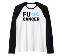 Fuck Cancer Tshirt - Fanculo Consapevolezza del Cancro alla prostata Maglia con Maniche Raglan