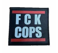 Fuck Cops, 1312, A.C.A.B. Toppa termoadesiva, politica divertente satira, 10 x 10 cm (FCK COPS)