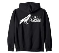 Fuck Fascism Sign Resist Fight Oligarchy No Kings Democracy Felpa con Cappuccio