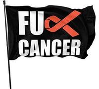 Fuck Kidney Cancer Flag 3x5 Ft Stampa su un lato Banner bandiera di benvenuto della famiglia