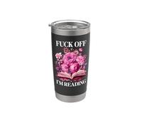 Fuck Off Im Reading One More Chapter Smutty Book Smut Reader Bicchiere termico in acciaio inox doppia parete