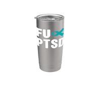 Fuck PTSD Shirt - Consapevolezza del disturbo da stress post traumatico Bicchiere termico in acciaio inox doppia parete