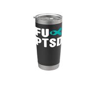Fuck PTSD Shirt - Consapevolezza del disturbo da stress post traumatico Bicchiere termico in acciaio inox doppia parete