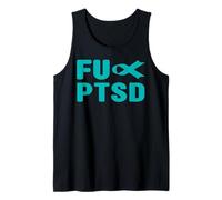 Fuck PTSD Shirt - Consapevolezza del Disturbo da Stress Post traumatico Canotta