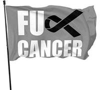 Fuck Skin Cancer Flag 3x5 Ft Flag Banner con stampa su un lato Banner di benvenuto per feste all'aperto