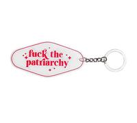 Fuck The Patriarchy Feminist - Portachiavi per motel in stile retrò, misura unica, misto, Taglia unica