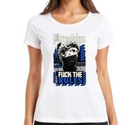 Fuck The Rules - Maglietta da donna con statua di David, bianco, S