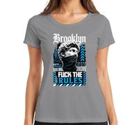 Fuck The Rules - Maglietta da donna con statua di David, grigio., M