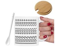 Fuck This - Tazza da caffè con messaggio nascosto, 350 ml, in ceramica, per amanti del caffè, con manico isolato, per lavoro, colleghi e amici, regalo creativo