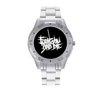 Fuck You and Die - Orologio da polso da uomo, in acciaio inox, analogico, al quarzo, Stile:, regular, Bracciale