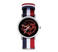 Fuck You Pay Me - Orologio da polso al quarzo, con numeri arabi, cinturino regolabile, unisex, personalizzabile, Stile:, regular, MHXYZHW