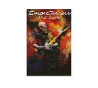 Fucoming Poster vintage su tela, motivo: David Gilmour Live 2015, da appendere, per camera da letto, soggiorno, decorazione da parete, 30 x 45 cm