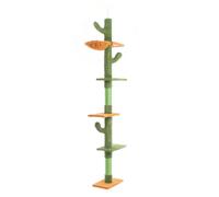 Fudajo Albero tiragraffi a soffitto verde 229-275cm Altezza regolabile Gatti