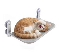 Fudajo Amaca per gatti 30x60 cm grigio chiaro Lettino da finestra 10 kg Cuccia