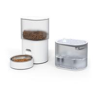 Fudajo Mangiatoia e abbeveratoio automatico per cani e gatti Con app Bianco