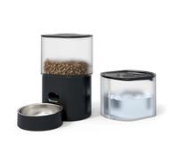 Fudajo Mangiatoia e abbeveratoio automatico per cani e gatti Con app Nero