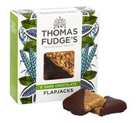 Fudges - 8 Flapjacks Half-Dipped in Dark Belgian Chocolate - 150g