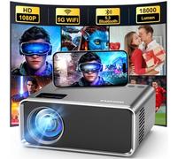 FUDONI Proiettore con WiFi e Bluetooth 4K supportato, aggiornati 18000L Proiettori di film all'aperto nativi 1080P FHD, videoproiettore per Home Theater, compatibile con HDMI/USB/iOS/Android/Windows